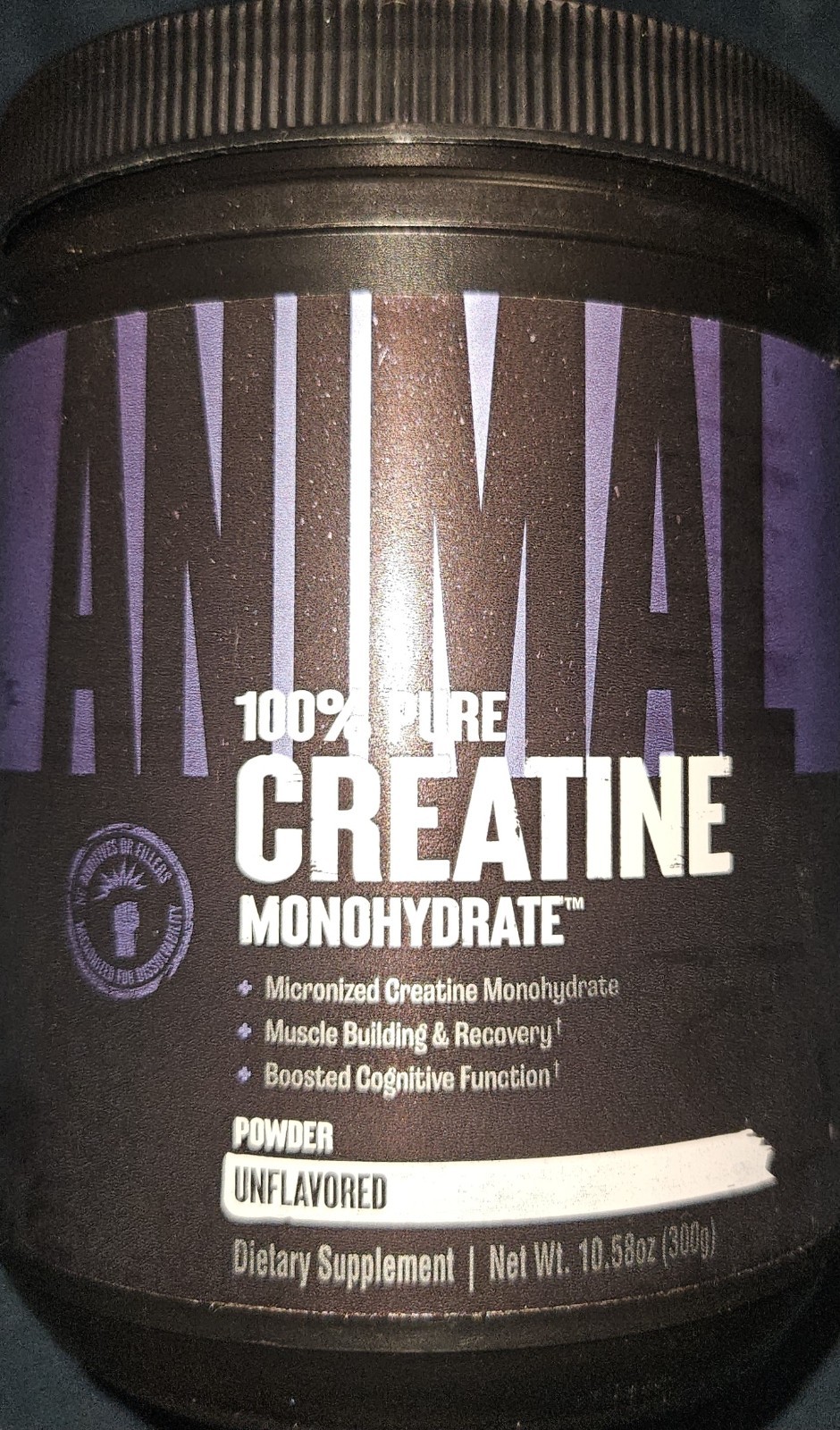 Animal Creatine Monohydrate Powder Micronized Unflavored Muscle Recovery 300 g