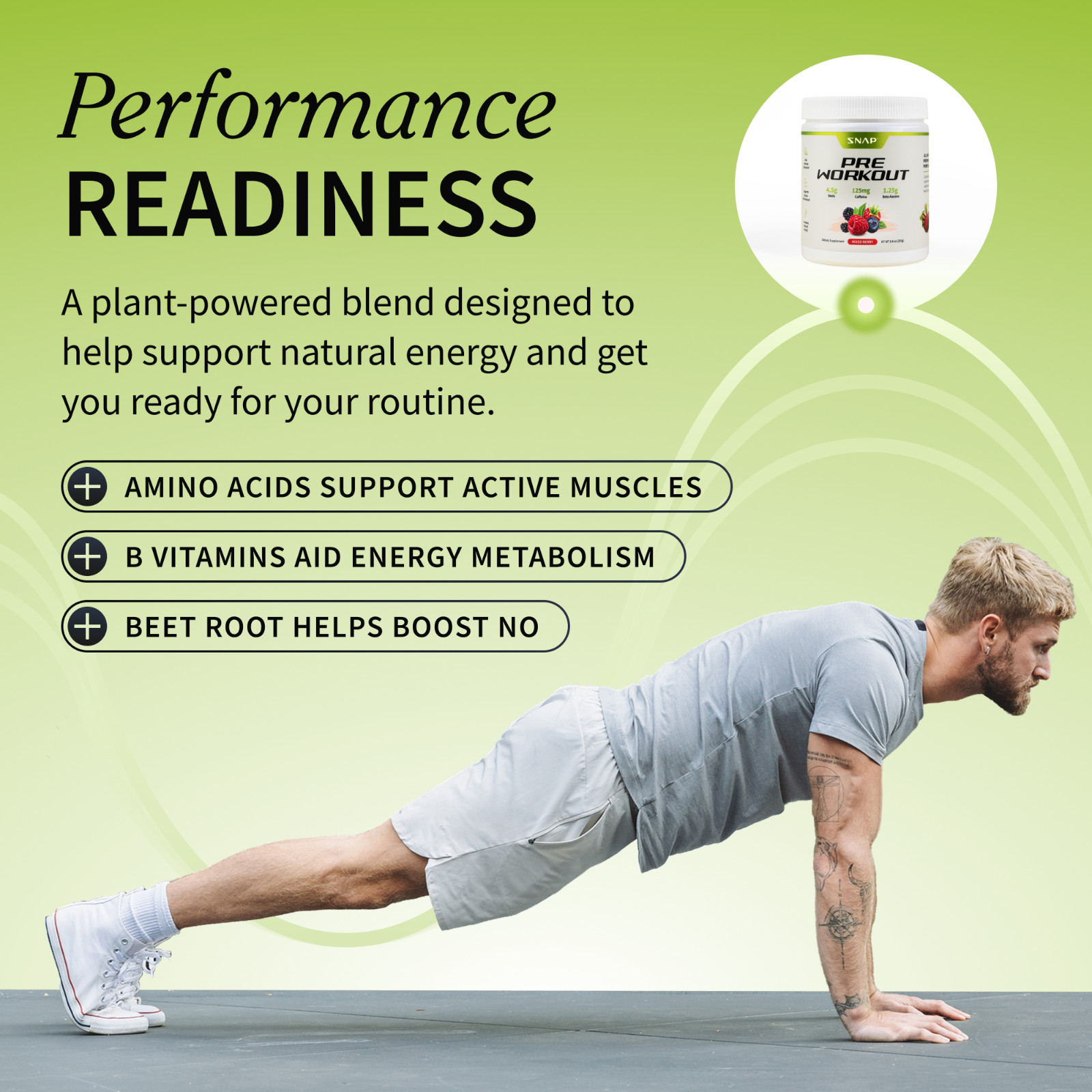 Organic Nitric Oxide Beet Root Powder or Pre Workout – Heart Health, Supports BP