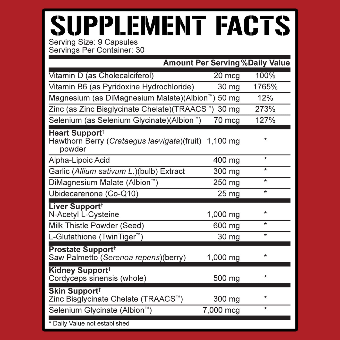 RICH PIANA 5% NUTRITION LIVER & ORGAN DEFENDER: LEGENDARY SERIES 270 CAPSULES