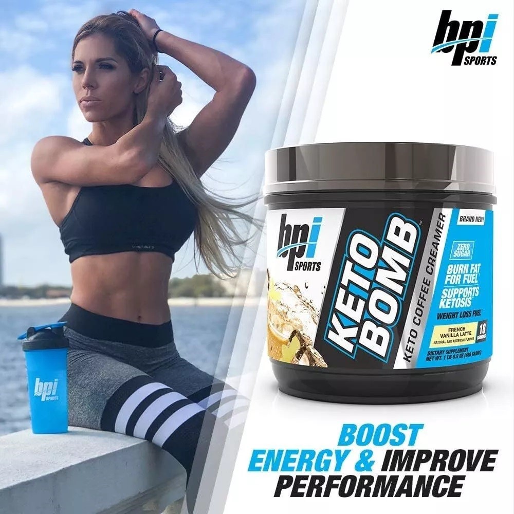 KETO BOMB BPI Sports FRENCH VANILLA LATTE Keto Diet Coffee Creamer 8/22 MCT’s