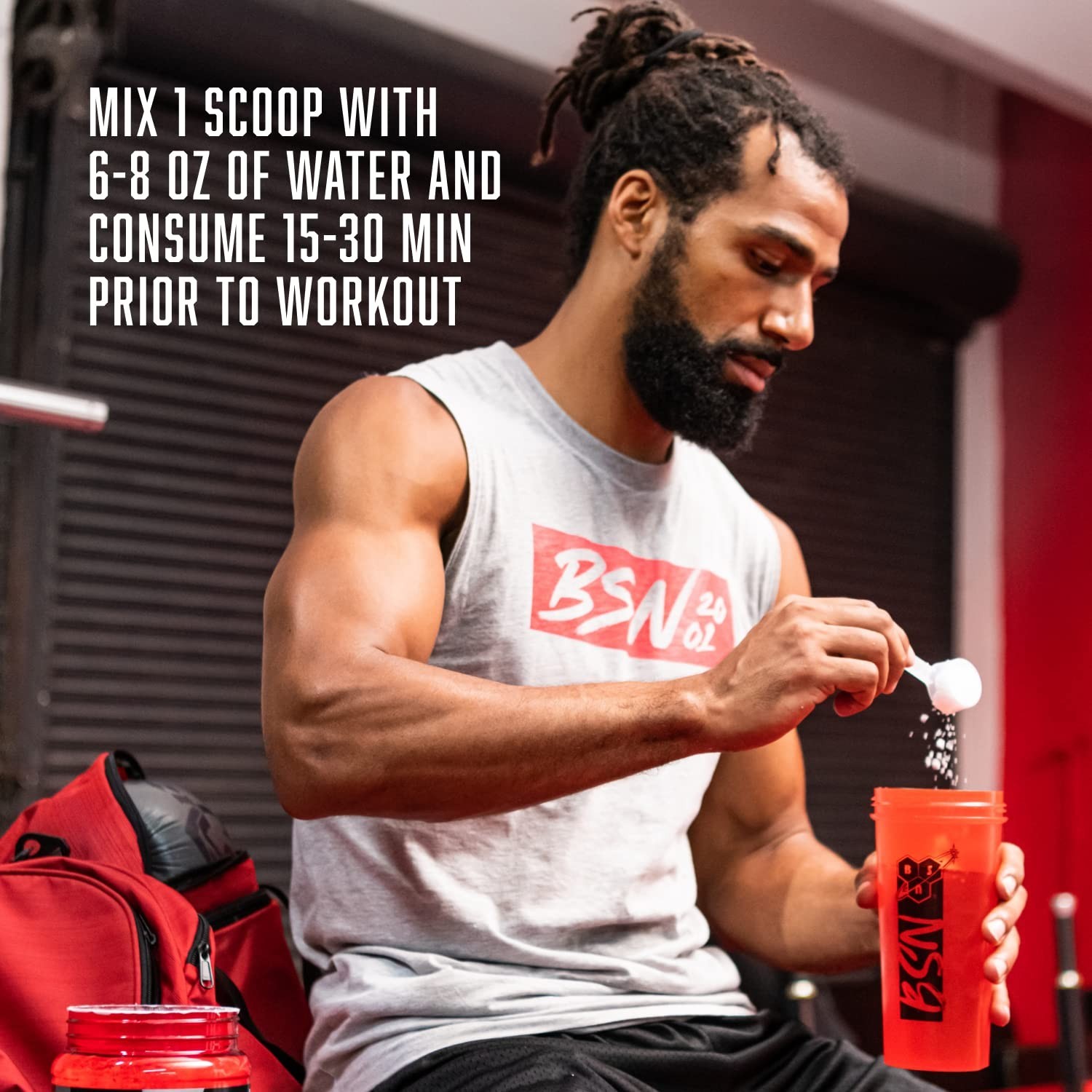 Pre Workout Powder – 8g L-Citrulline, 3.2g Beta-Alanine, Energy Boost, Grape Fur