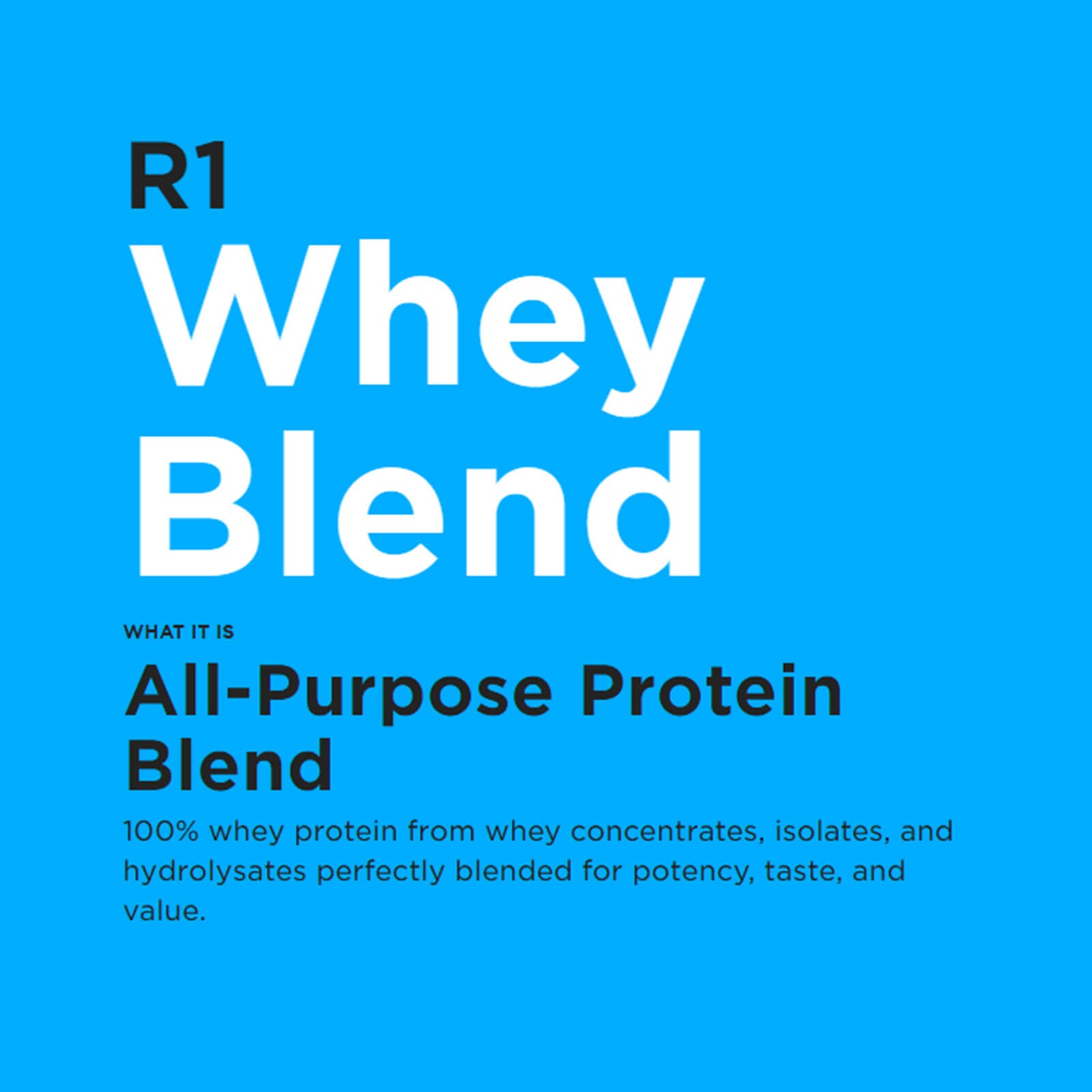 RULE 1 Whey Blend 68 serv Café Mocha 100% Whey Protein Blend 5.02lb