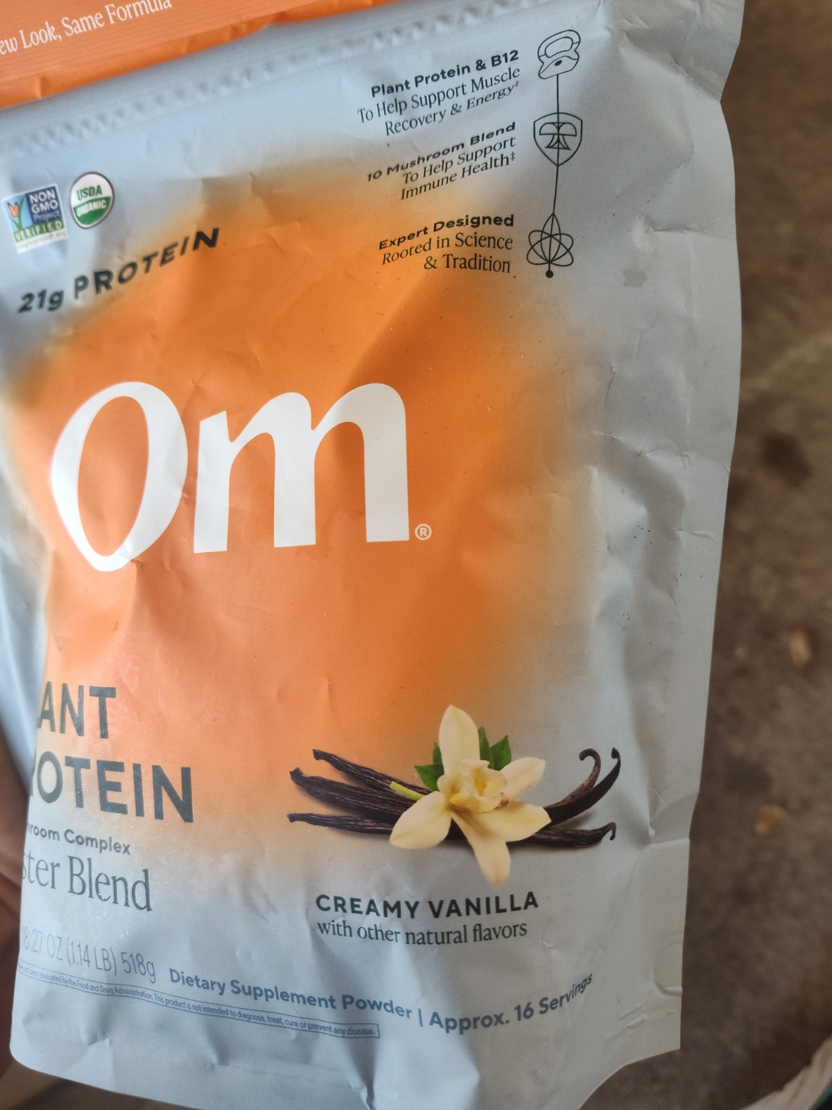 07/27 OM MUSHROOM SUPERFOOD Master Blend Vegan Protein – Creamy Vanilla Plant Pr