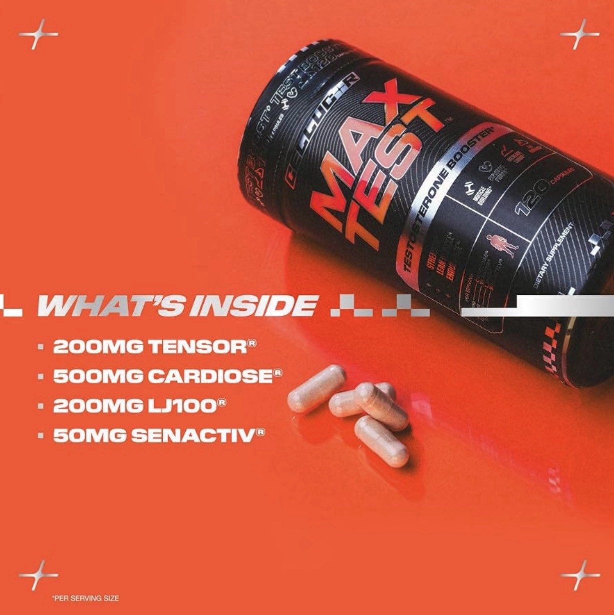Cellucor Max Test™, Test Booster, 120 Capsules Exp 10/2026 NEW
