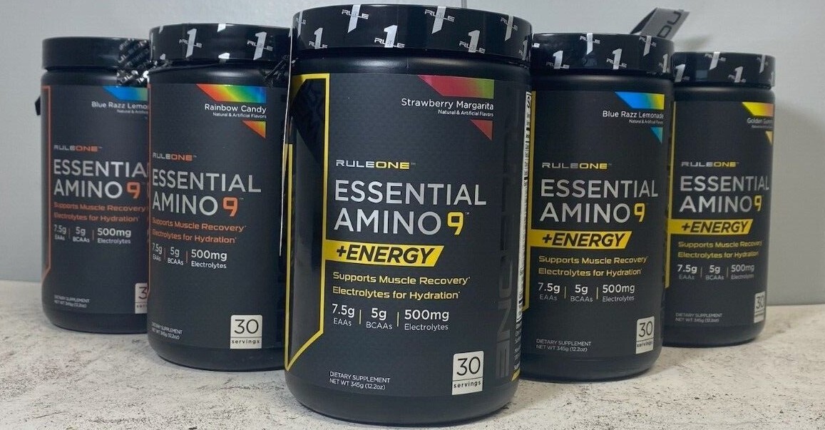 R1 Essential Amino 9 & Essential Amino +Energy Dietary Supplement 30 Servings