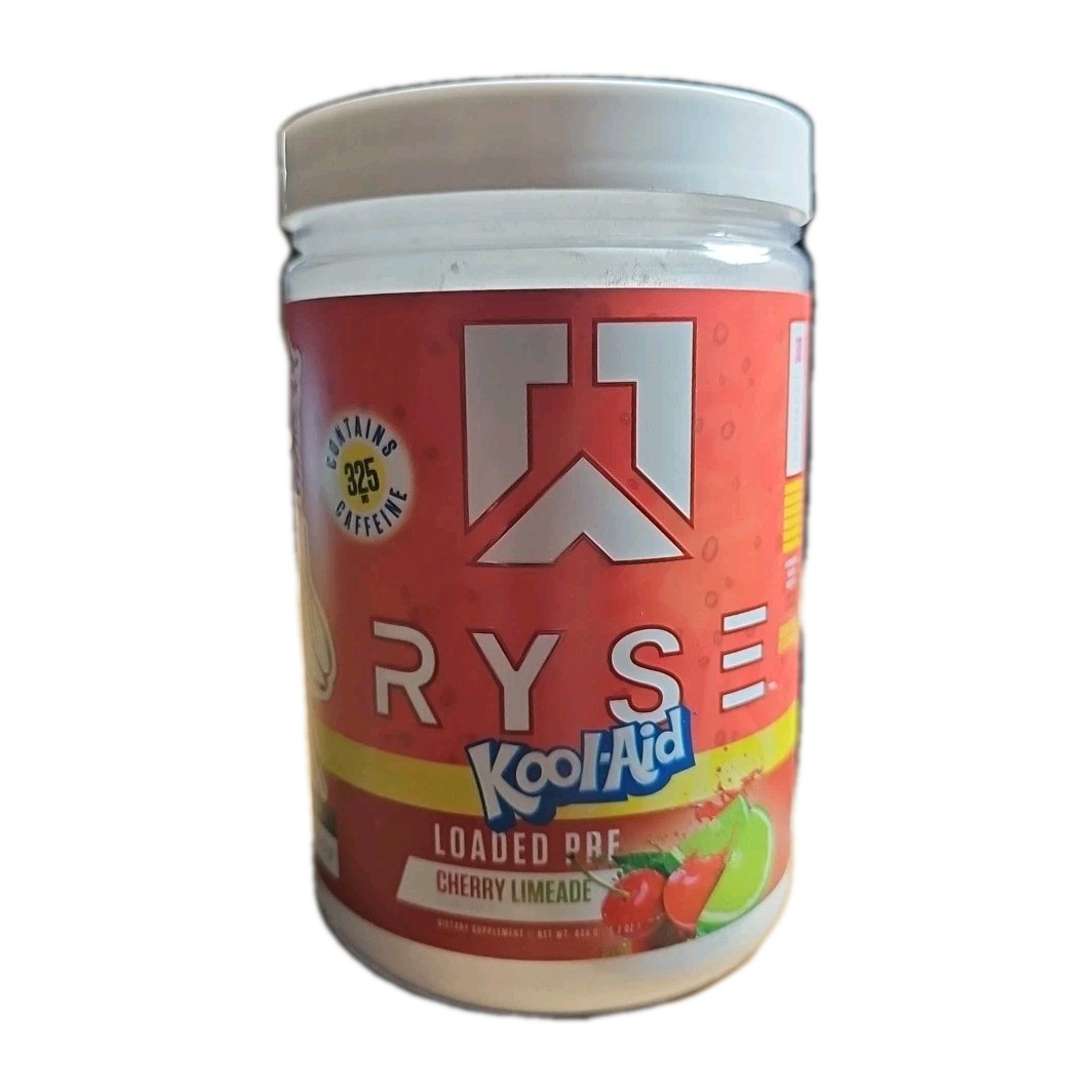 RYSE Loaded Pre Powder Bodybuilding Supplement – Cherry Limeade – Size: 5.1 oz