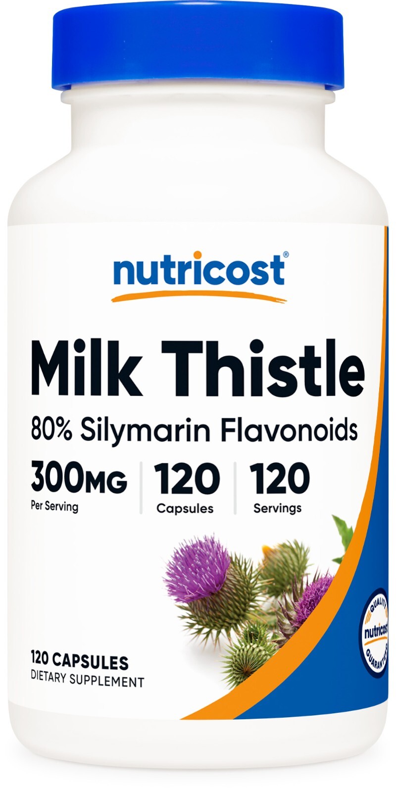 Nutricost Milk Thistle Capsules 300mg, 120 Capsules (80% Silymarin)
