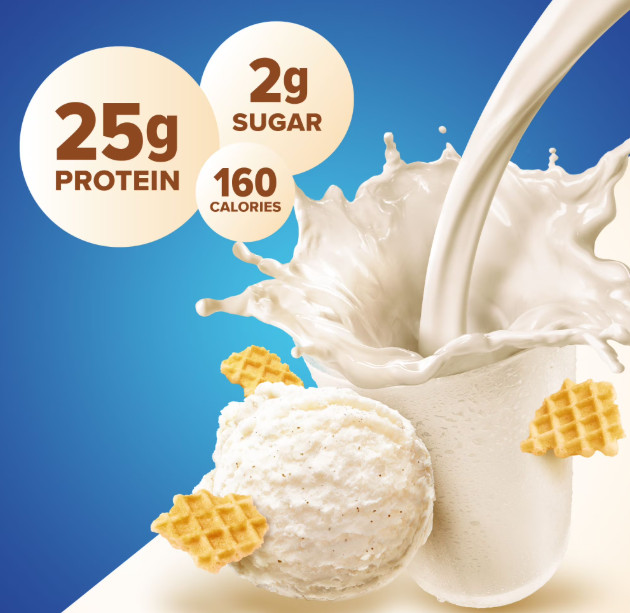 Pure Protein 100% Whey Protein Powder, Vanilla Cream, 25g Protein, 1.75 lbs