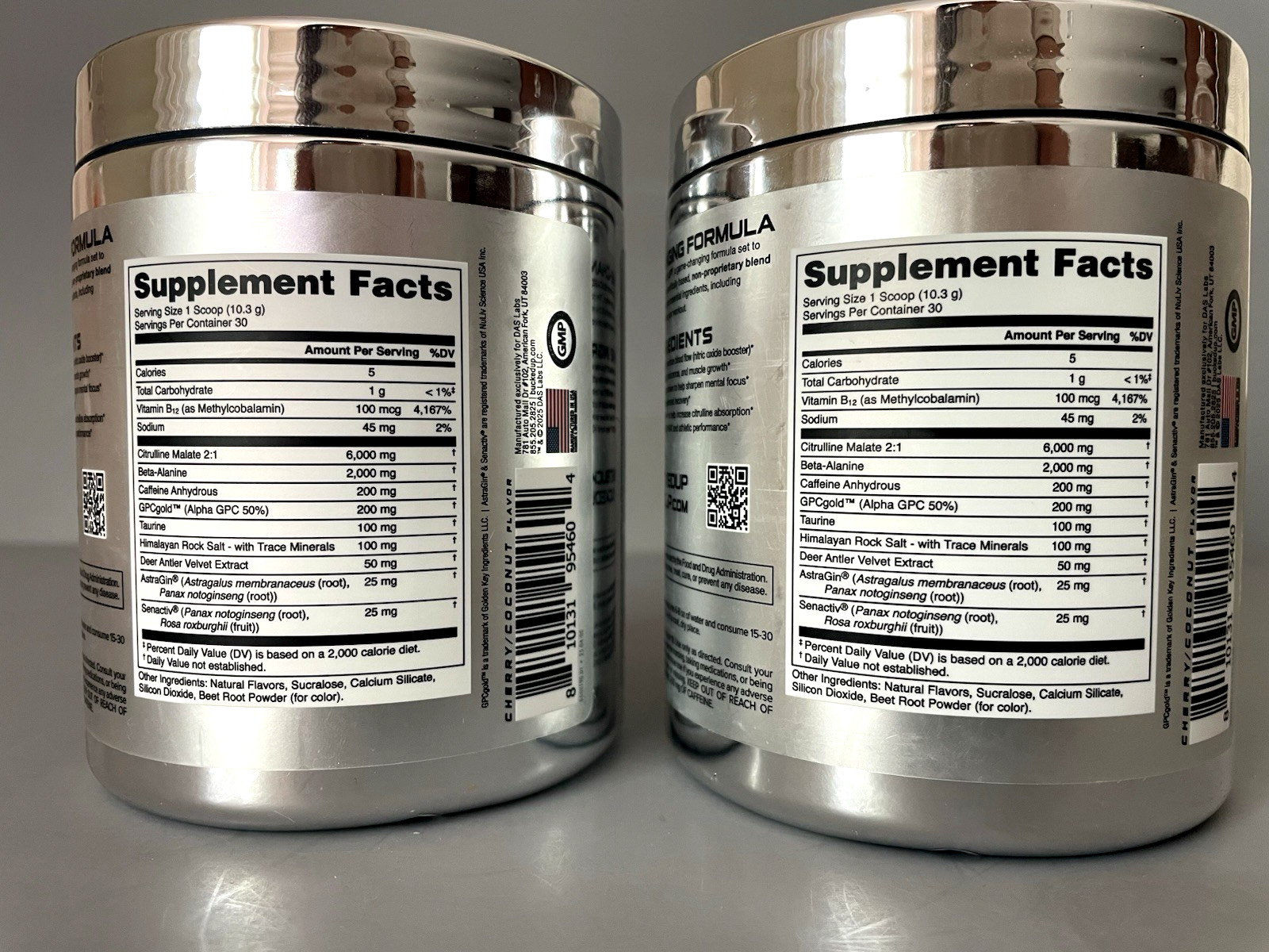 X2) BUCKED UP PLATINUM Pre Workout (30 Servings) EXP 10/27 CHERRY COCONUT