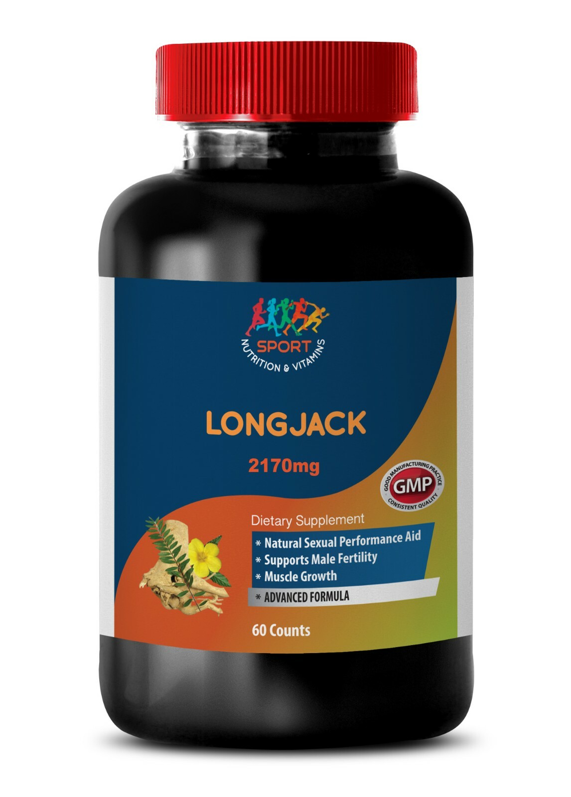 maca root for men – LONGJACK SIZE UP PILLS – tongkat testosterone – 1 Bottle