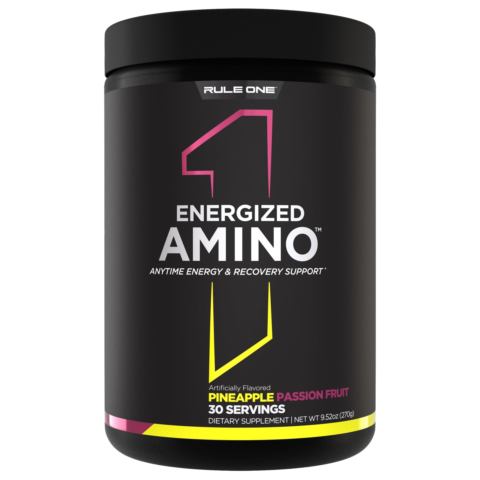 Rule 1 Energized Amino – Anytime Energy and Recovery Support with BCAAs, Glut…