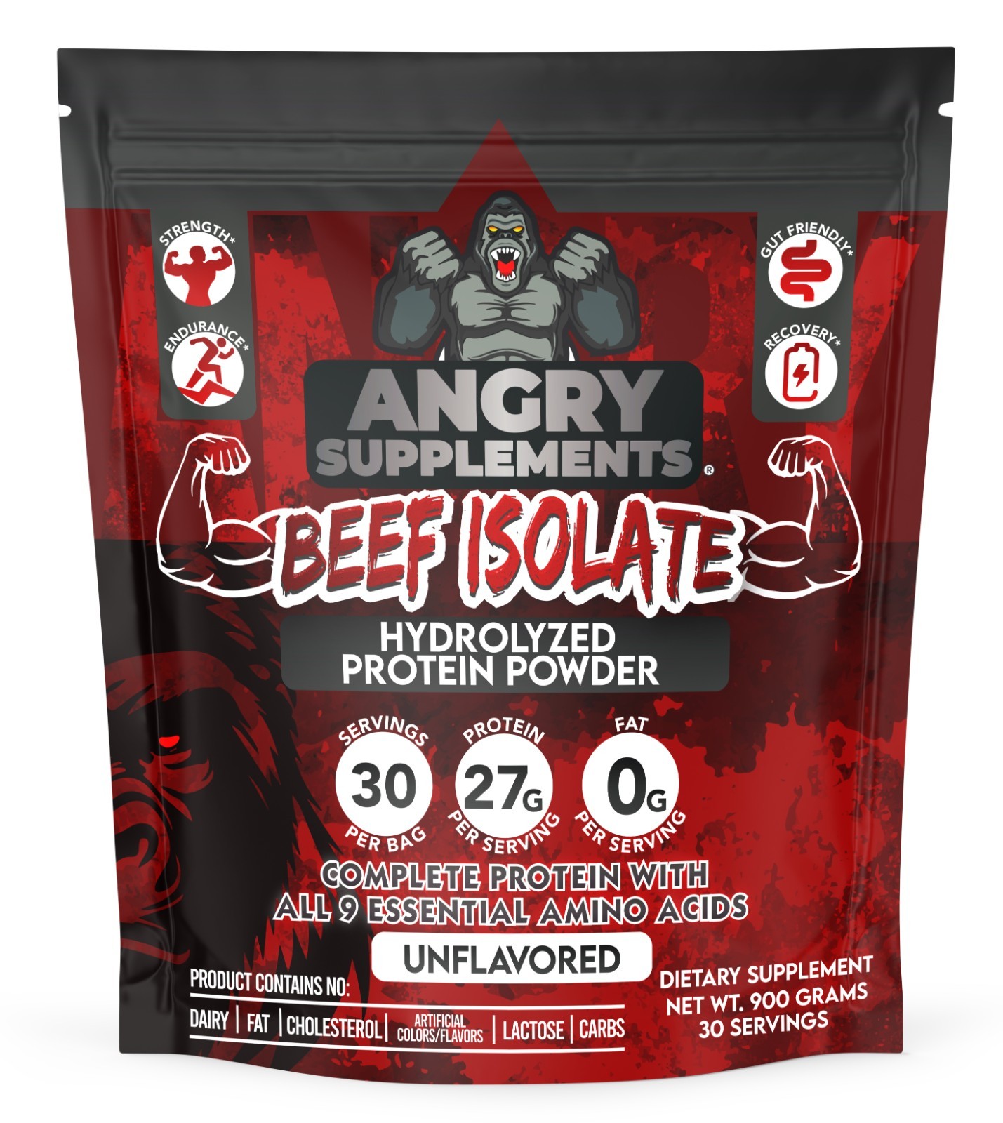AS Beef Protein Isolate Powder, 27g Protein Serv, Muscle Building Workout 1.98lb