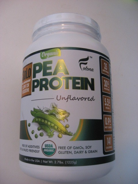ORGANIC Pea Protein Powder, unflavored LOW SODIUM, 100% Vegan, JUST 1 INGREDIENT