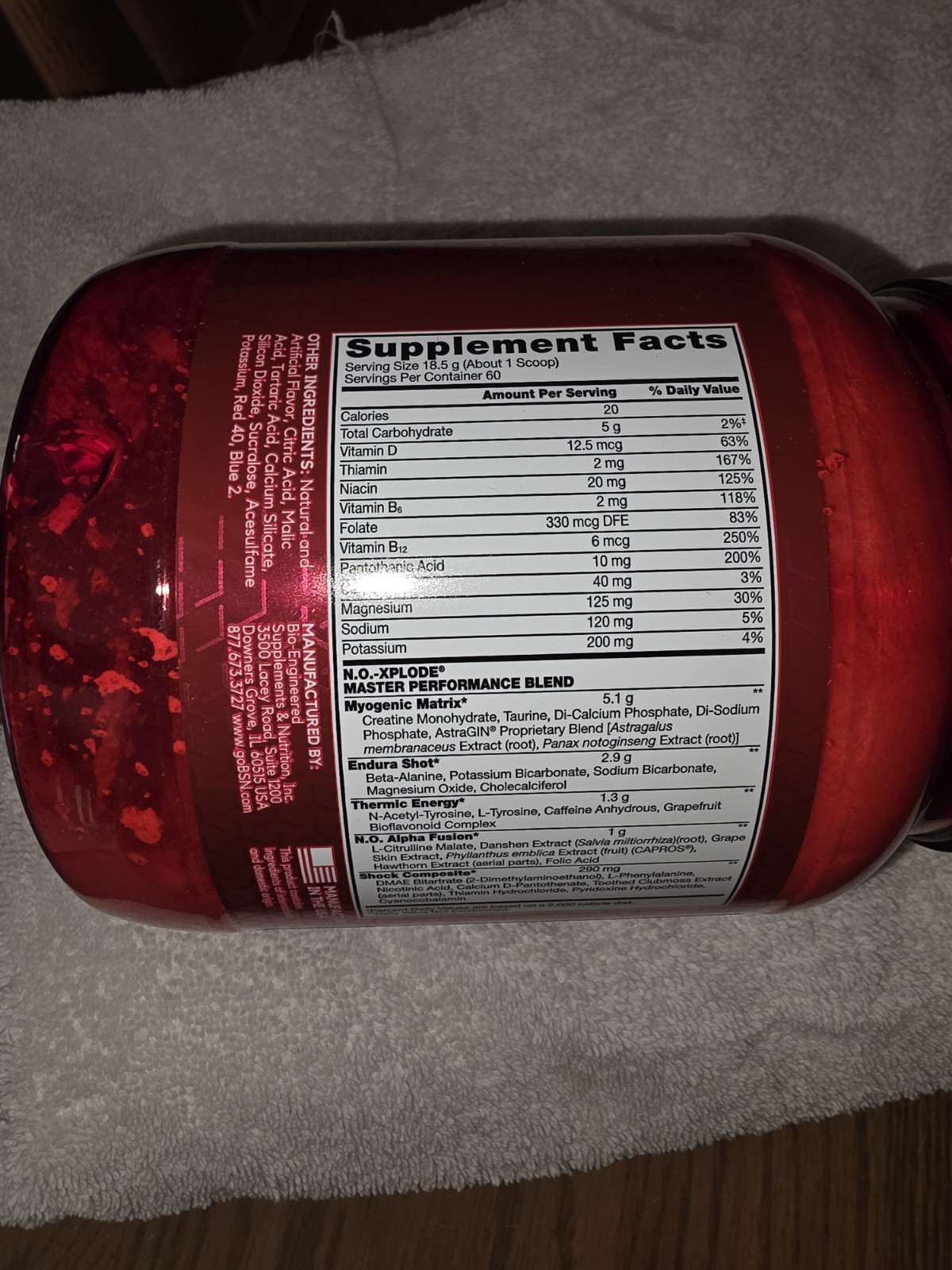 N.O.-XPLODE®, Legendary Pre-Workout, Grape, 2.45 lbs (1.11 kg)