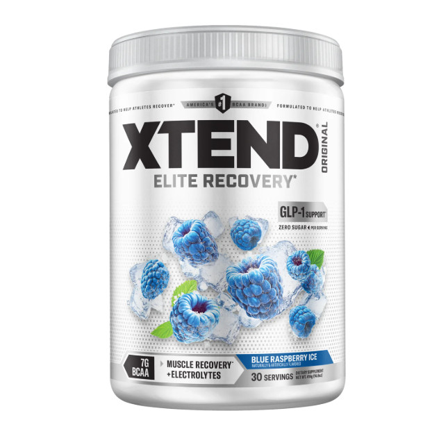 XTEND Original BCAA Powder, Blue Raspberry Ice, 30 Servings
