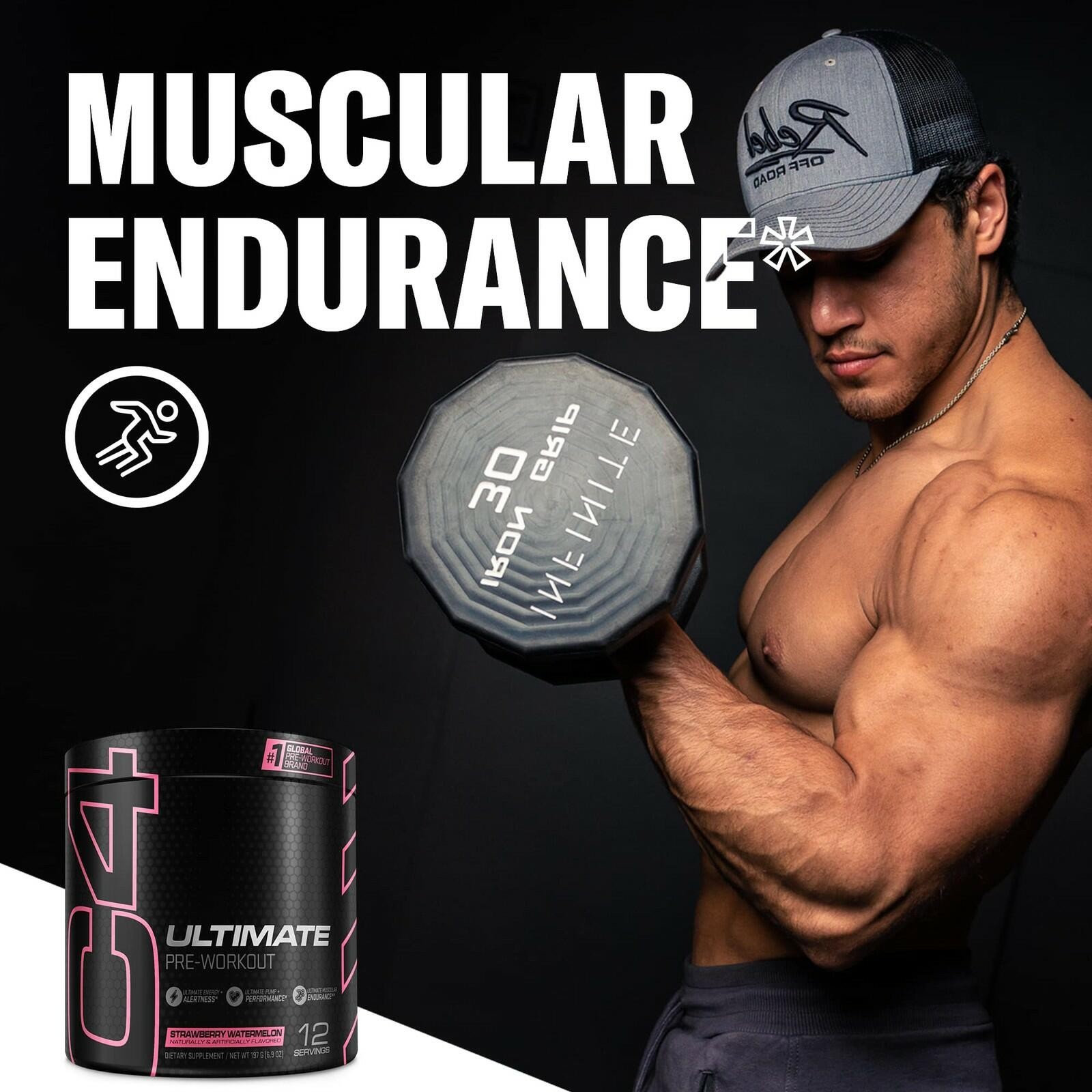 Cellucor C4 Ultimate Pre Workout Powder Strawberry Watermelon | Sugar Free