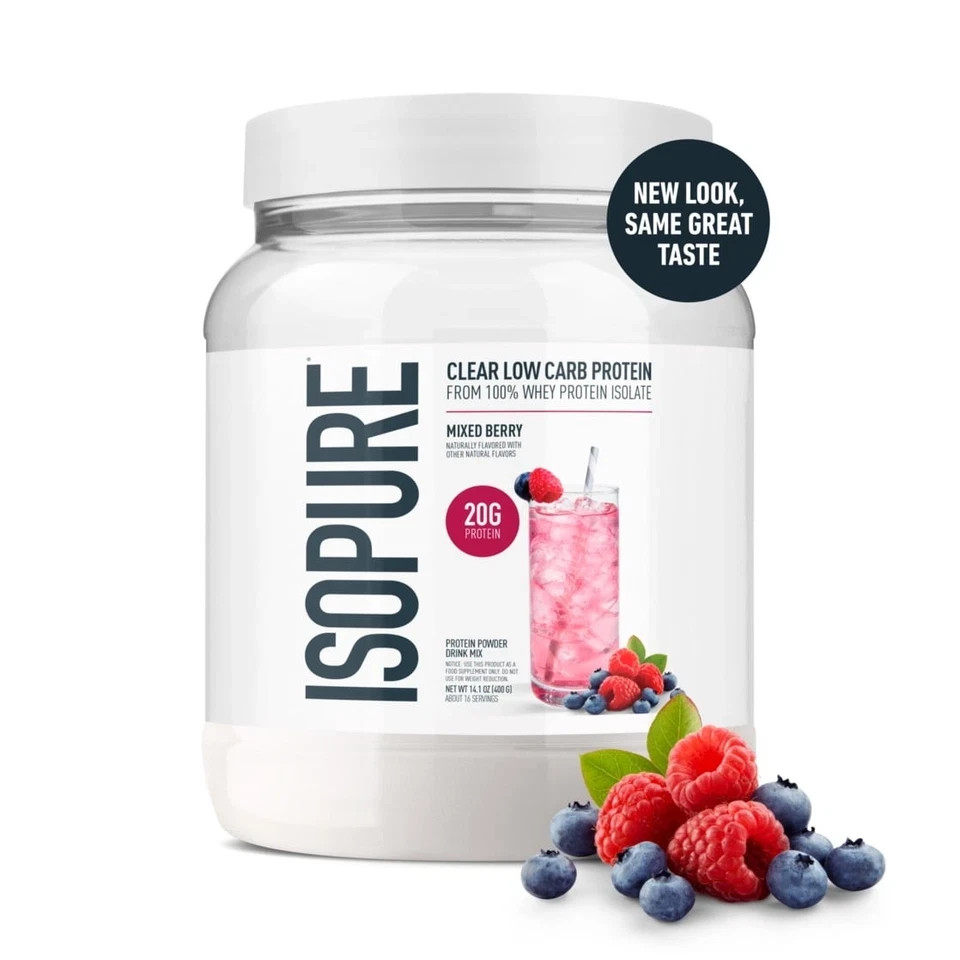 Isopure Clear Low Carb 100% Whey Protein Isolate Powder, Citrus Lemonade