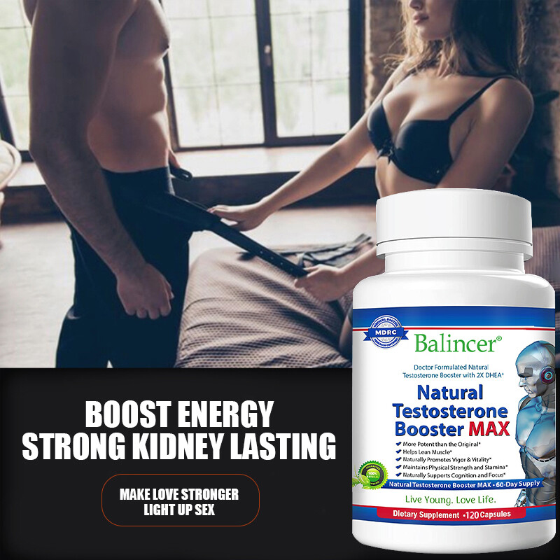 Natural Testosteron Booster MAX Muscle Mass, Energy & Stamina 120Capsules