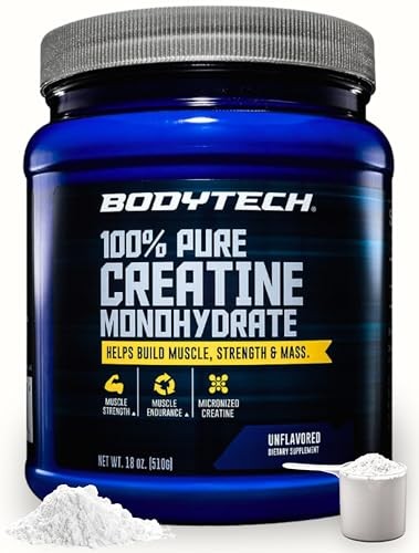 Creatine Monohydrate Powder Unflavored 5g 60 Servings Pre Workout