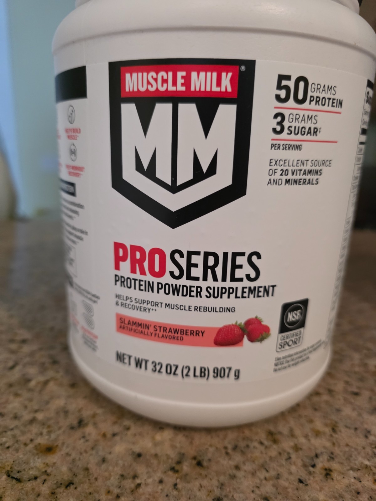 Muscle Milk Pro Series Protein Powder Supplement – Slamming strawberry exp 4/27