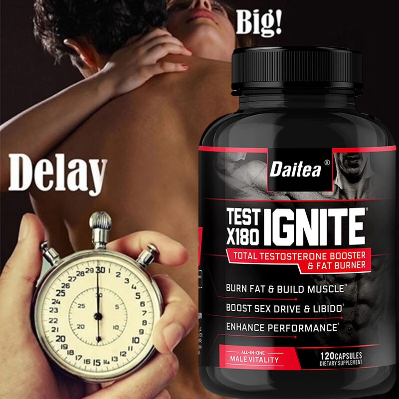 X180 Ignite Testosteroe Booster-Burn Fat, Build Muscle