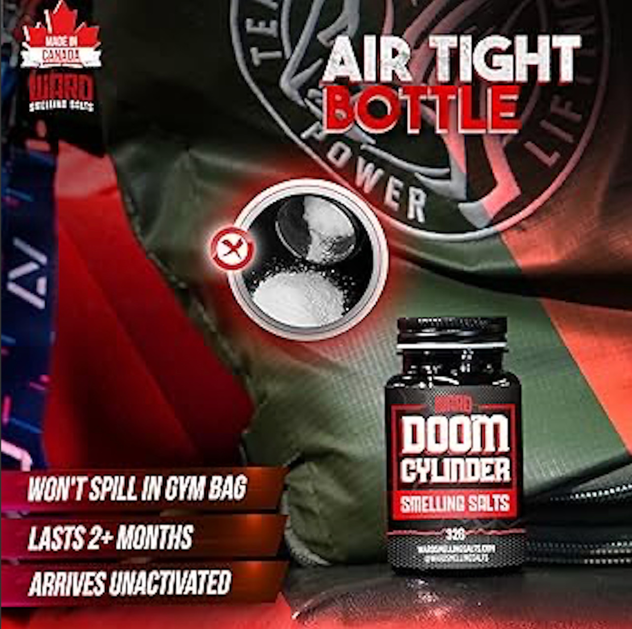 Smelling Salts for Athletes-for Powerlifting, Hockey, Football and More,Instant