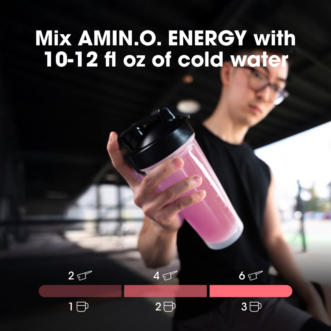 Optimum Nutrition Amino Energy Hydration + Focus Powder, Strawberry Burst 9.5 oz