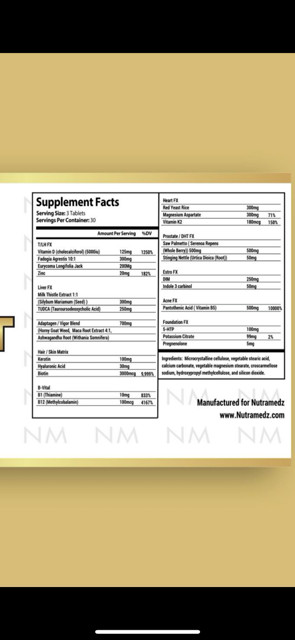 VITAL TRT MALE VITALITY SUPPORT – NATURAL – TUDCA DIM SAW PALWMETTO 5HTP FADOGIA