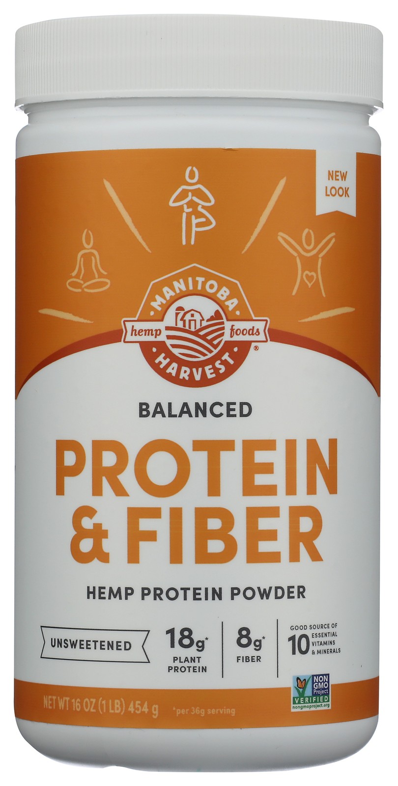 Manitoba Harvest Unsweetened Hemp Protein & Fiber Powder 16 Oz 1 Pack