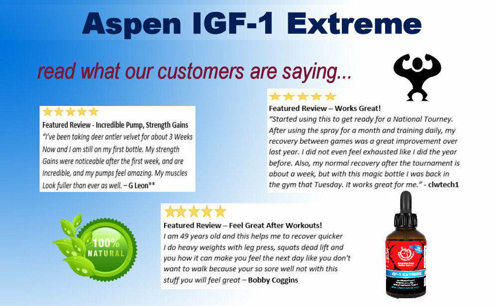 #1 Rated Deer Antler Velvet Spray EXTREME IGF-1 | 400mg At 43X | 4 Bottle Pack