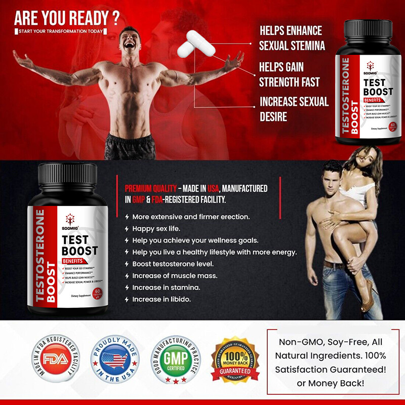 Male Enhancement Test Boost Ultra Stamina Pills for Men Performance 30/60/120PCS