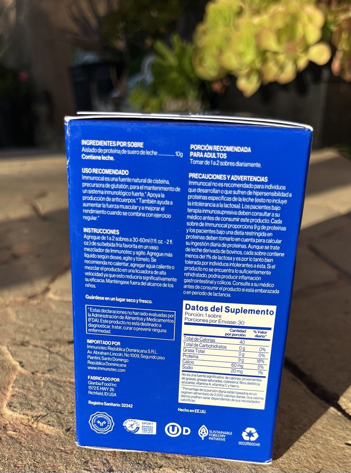 Immunocal Blue – 30 Pouches- Glutathione Precursor – Whey Protein Isolate