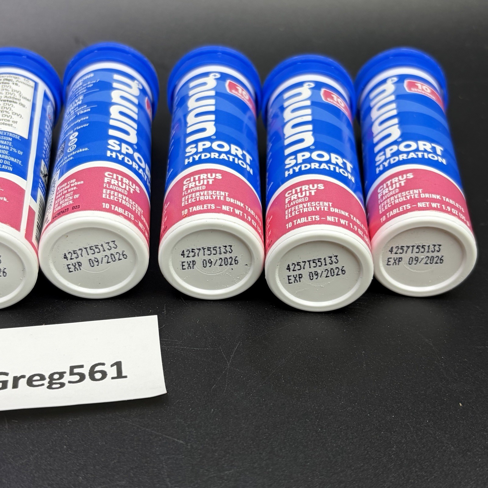Nuun Sport Electrolyte Tablets Citrus Fruit – 80 Count Pack (8 Tubes) EXP 9/26
