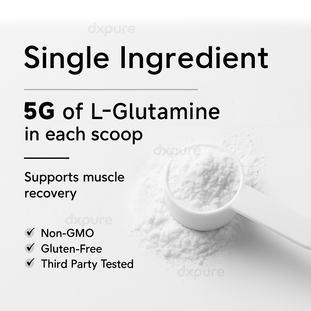 L-Glutamine Powder Workout Recovery 500G – 100 Servings – Unflavored