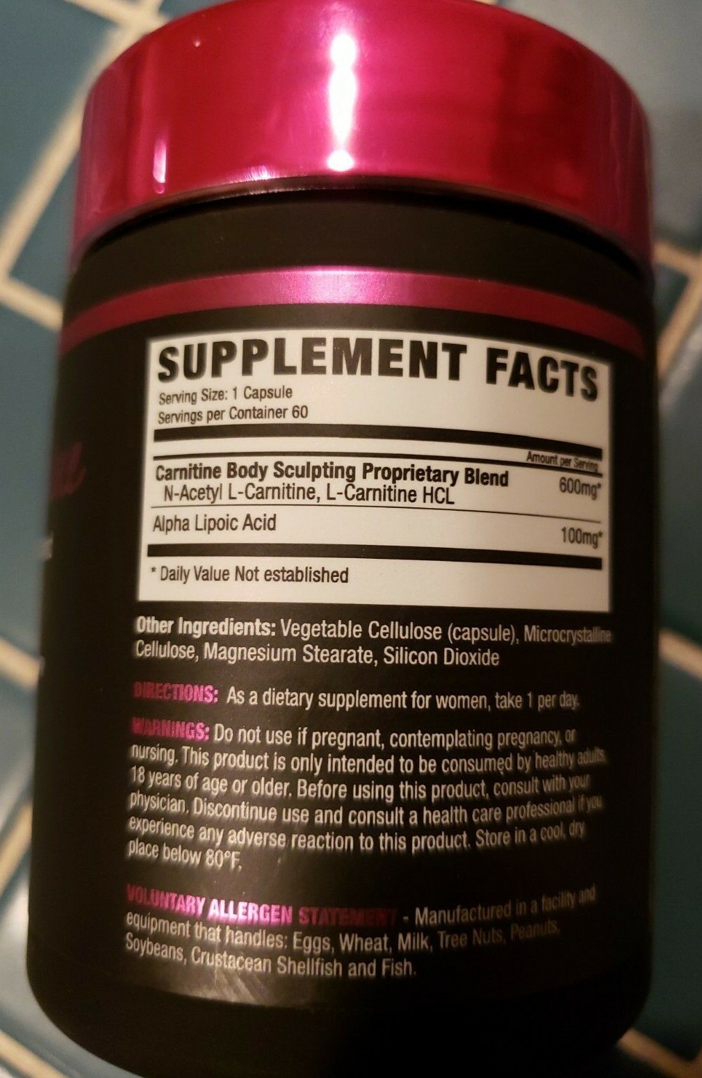 NLA for Her – Her Carnitine Premium L-Carntine/ALCAR Blend 60 Veg Caps – 10/2024