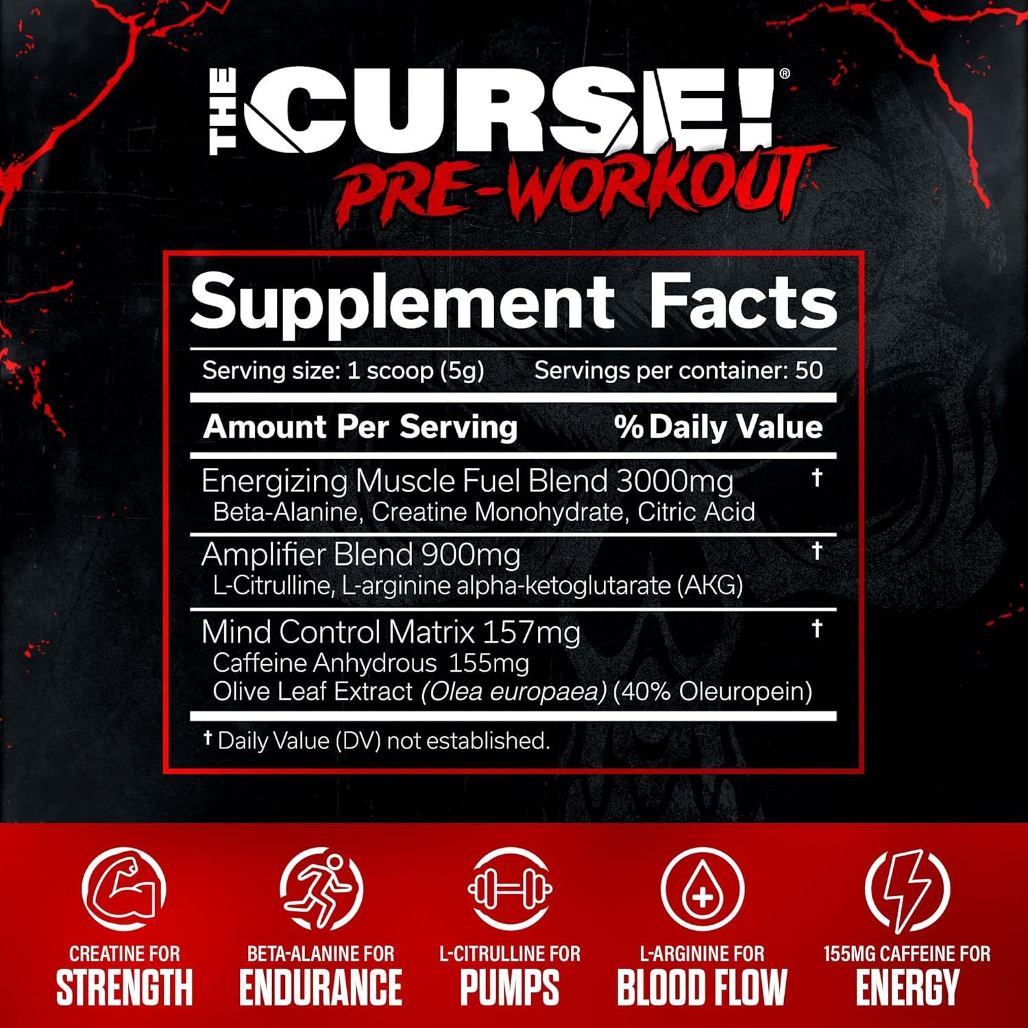 JNX SPORTS The Curse! Lemon Rush Pre Workout Powder w/Creatine – Extreme Energy