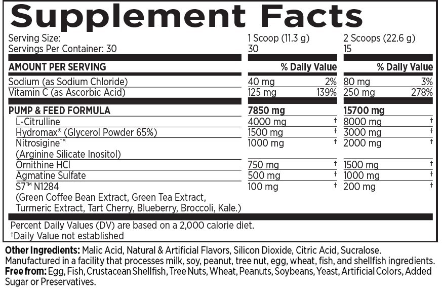 NO2 BLACK® MUSCLE + PUMP NITRIC OXIDE (30 SERVINGS)