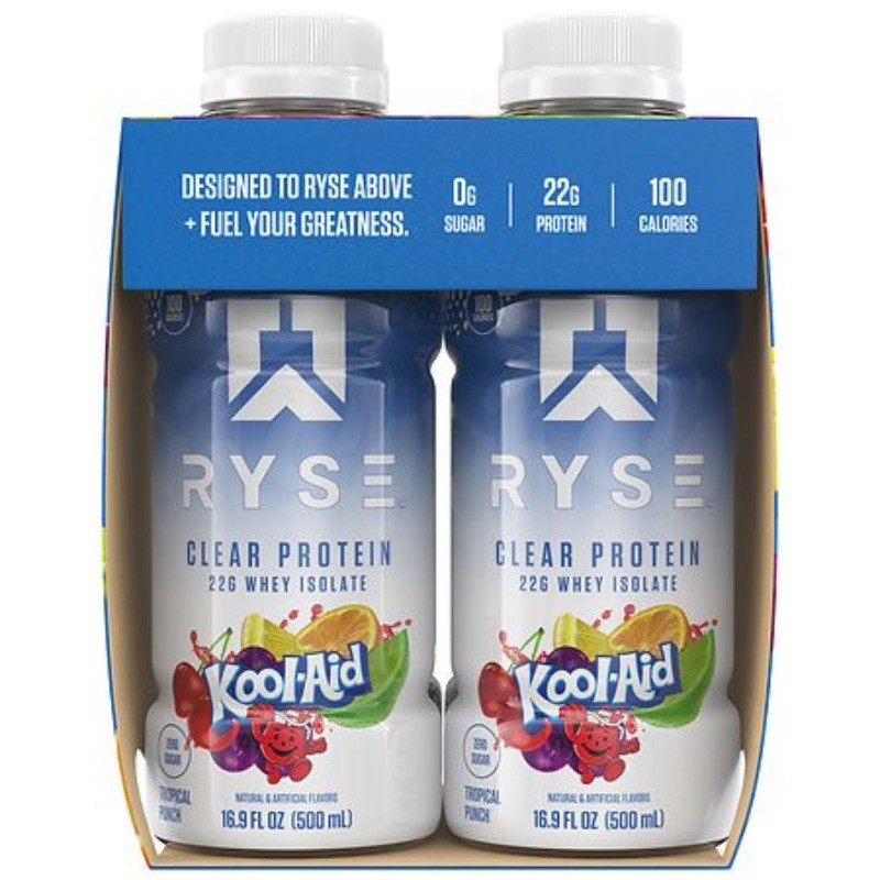 Clear Whey Protein Ready-To-Drink Bottles Kool-Aid Tropical Punch 16.9 fl oz