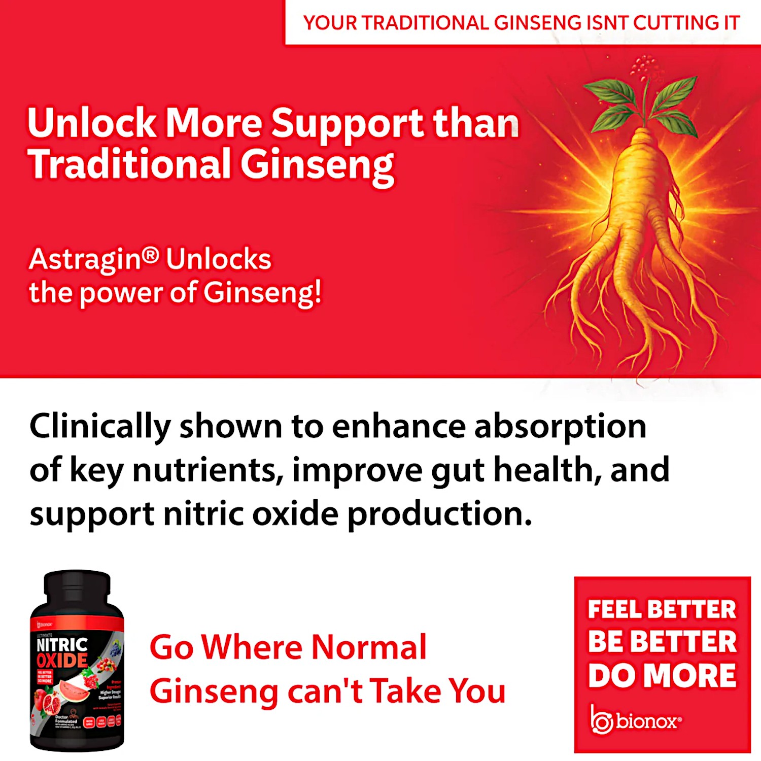 Bionox Ultimate Nitric Oxide, w/AstraGin Ginseng, Raspberry Lemonade,4.6Oz