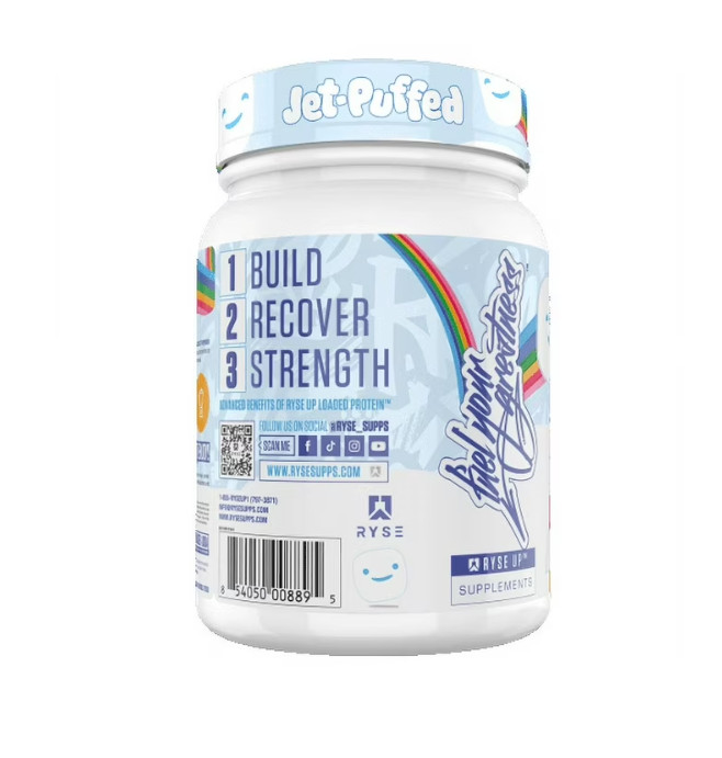 RYSE Loaded Protein Powder, Jet Puffed Marshmallow, 20 Servings, 25g Protein, Po