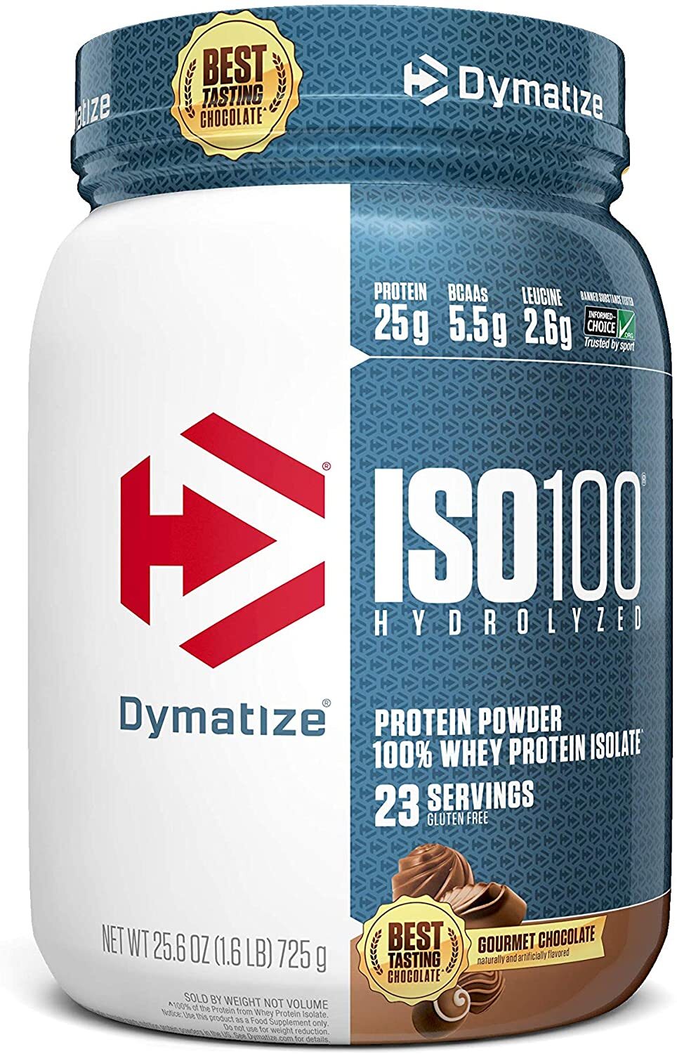 Dymatize ISO100 ISO-100 25g 1.4lb Hydrolyzed Whey Isolate 20 Servings 10 Flavors