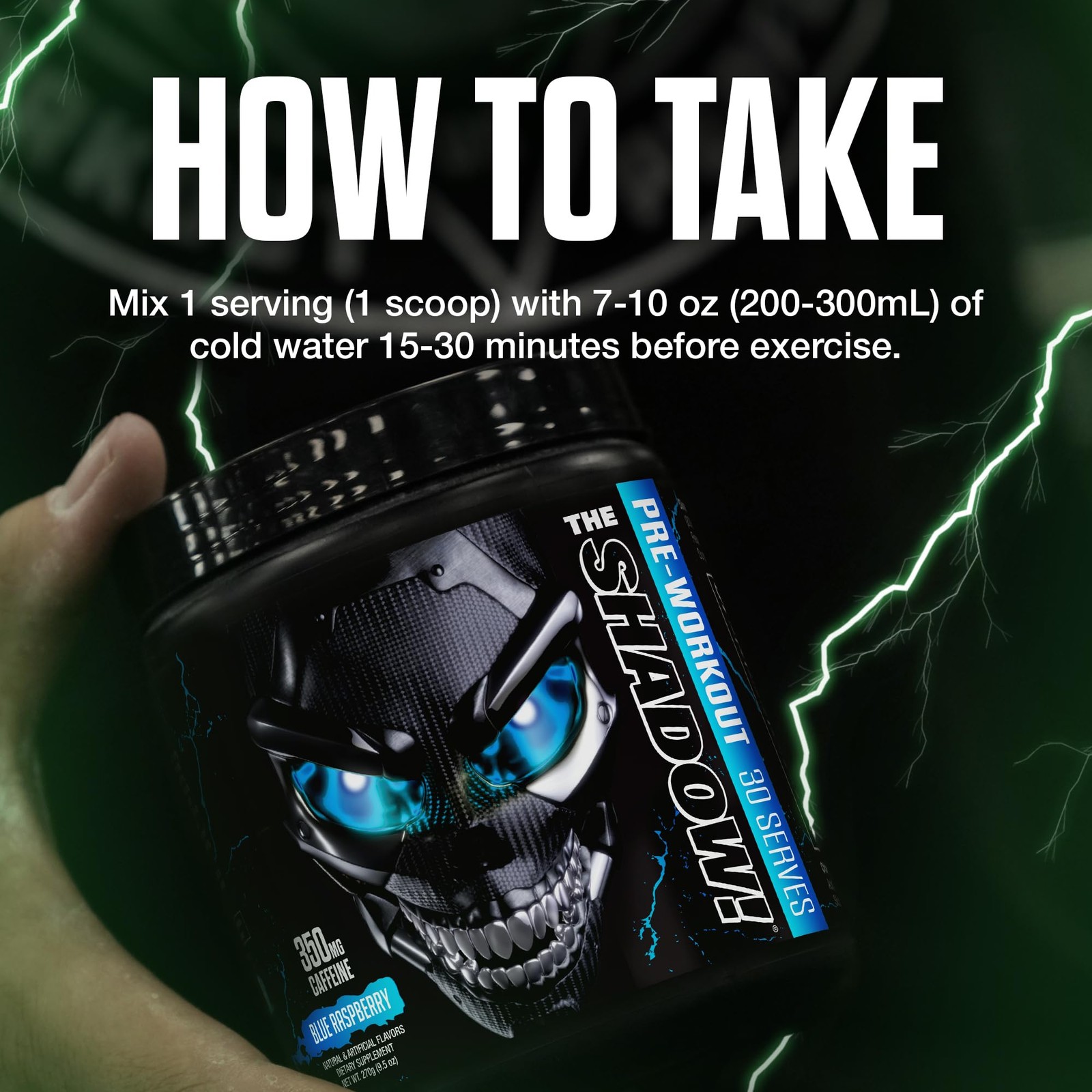 Jnx Sports The Shadow High Stim Preworkout Pre Workout Powder For Men Women