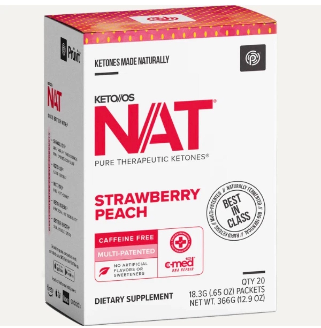 Pruvit KETONES Keto OS NAT 5, 10, 20 Packs Charged /Free Shipping /Exp 2027+
