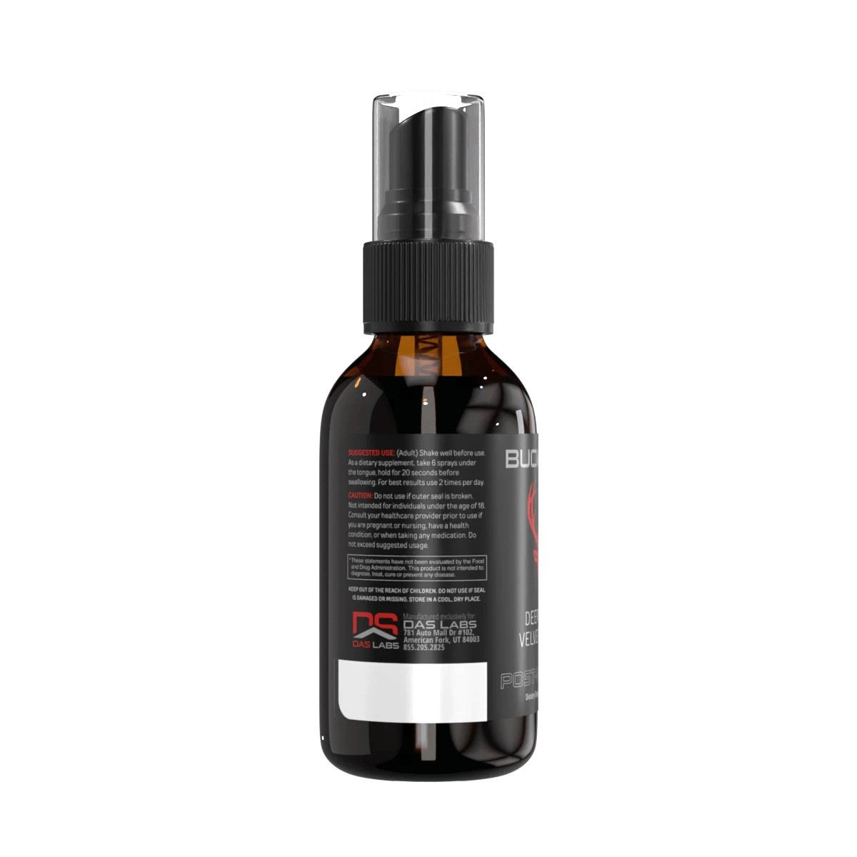 BUCKED UP DEER ANTLER VELVET SPRAY IGF-1 Post-Workout Recovery 2 Fl Oz His