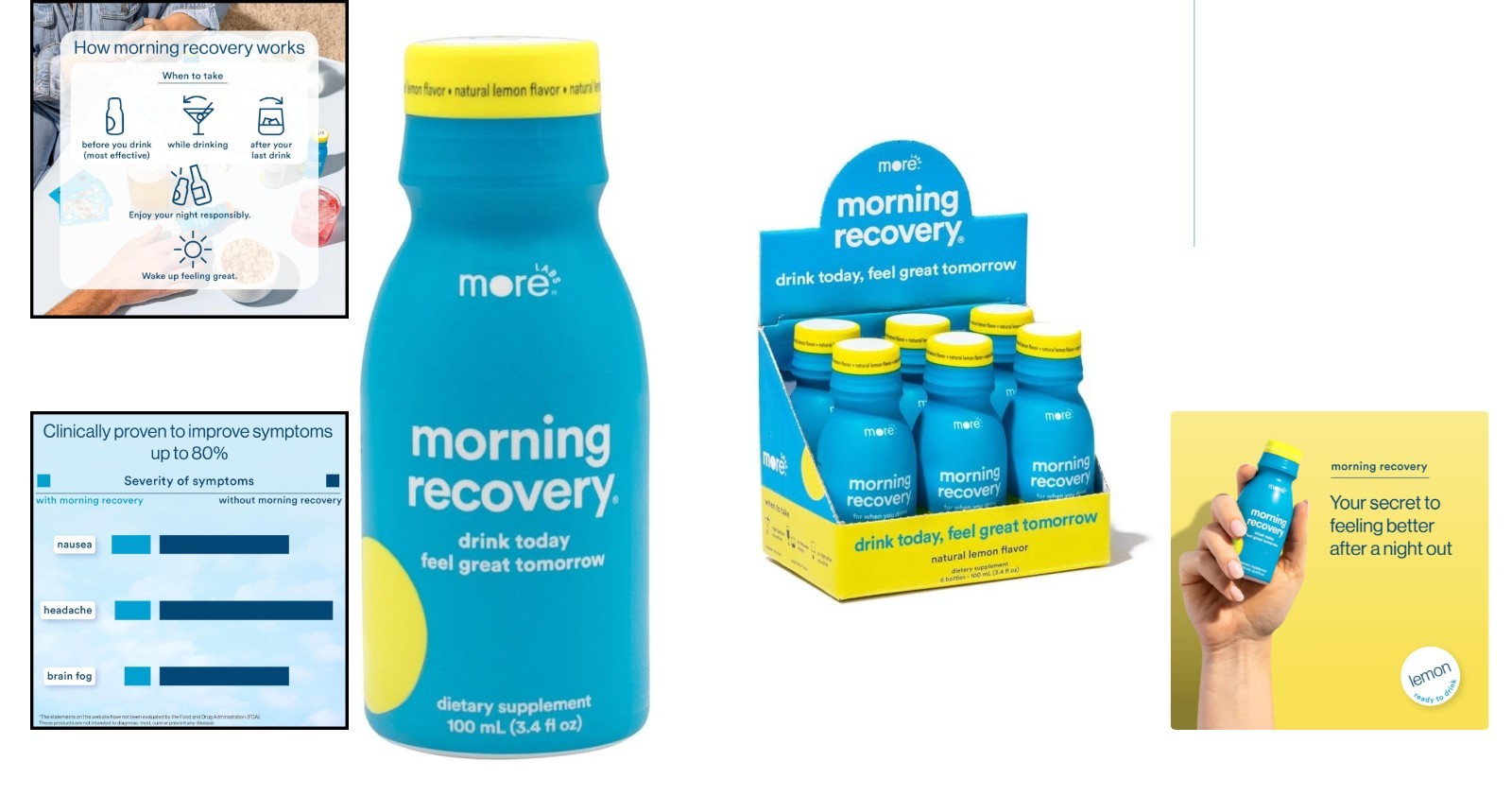 Morning Recovery DHM Electrolyte Drink – Hydration, Pack of 6 Bottles