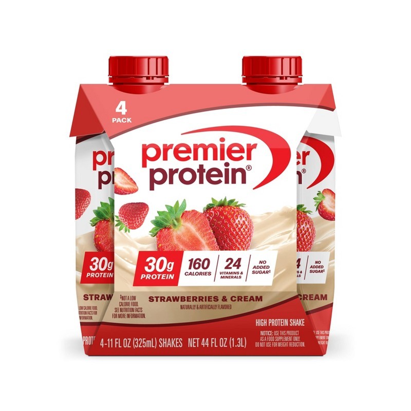 Premier Protein Strawberries & Cream Non-Caffeinated Whey Protein Nutritional