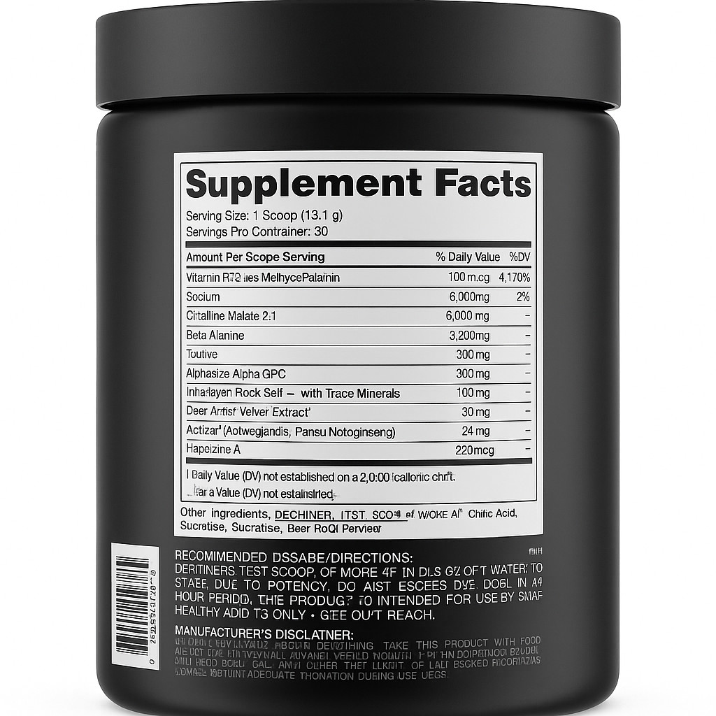 Bucked Up | Woke AF | Pre-Workout | Watermelon Lemonade | 13.86 oz | 30 Servings