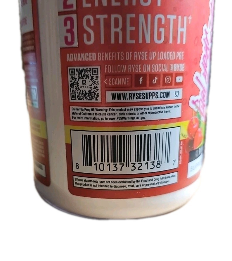 RYSE Loaded Pre Powder Bodybuilding Supplement – Cherry Limeade – Size: 5.1 oz