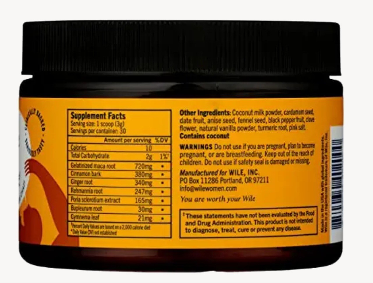 Wile STAVE THE CRAVE 3.4 oz (30 Serv) Reduce Sugar Crave Chai Drink BESTBY 07/26