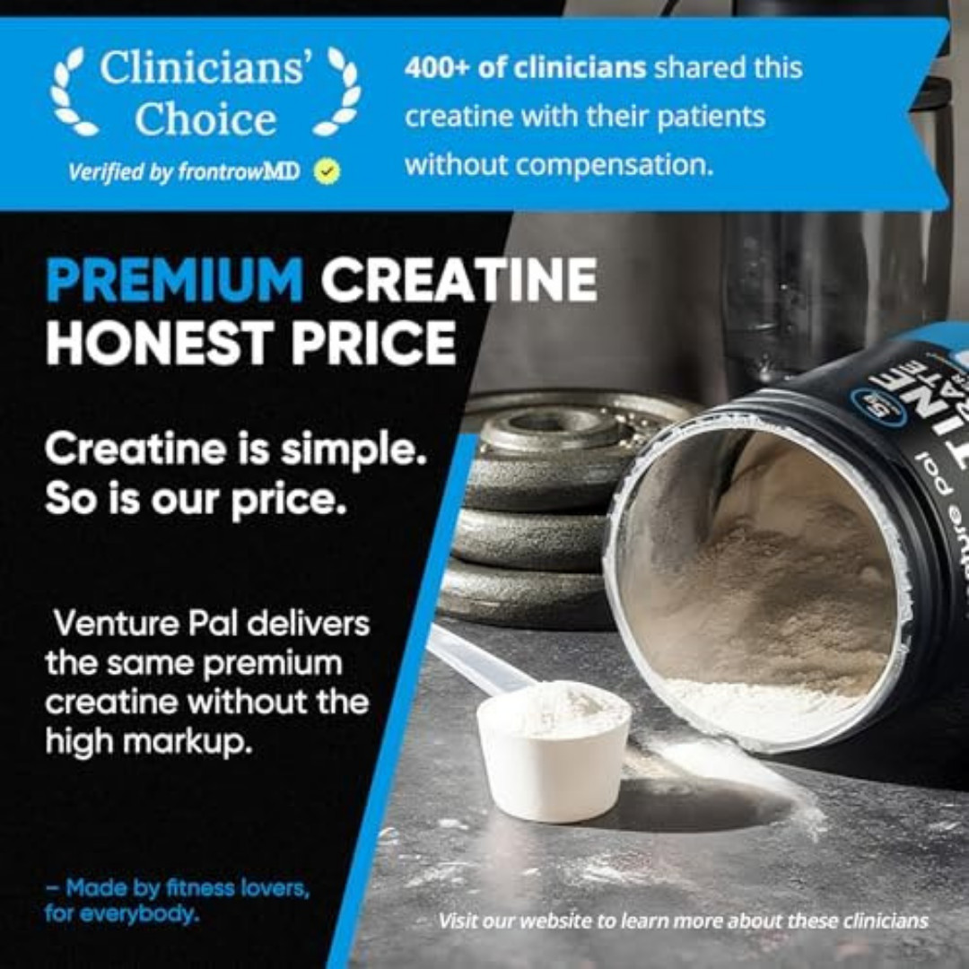 100% Pure Micronized Creatine Monohydrate Powder, Unflavored Creatine for Women